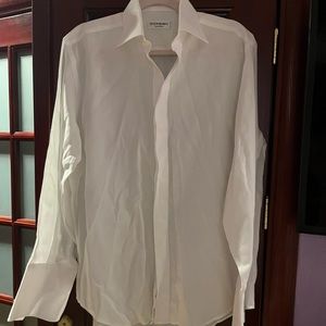 Yves Saint Laurent White Dress/Tuxedo Shirt